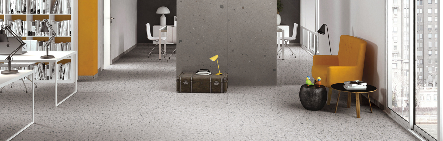 Terrazzo Meteor Grigio | AM2+Terrazzo Traditional Cenere | AT2